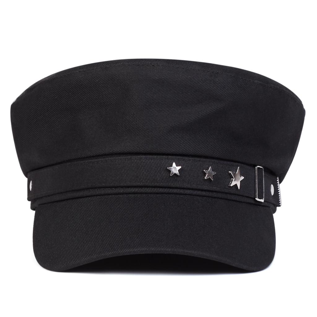 1Piece Men Vintage Star Navy Cap Outdoor Sunscreen Leisure Hat Spring Autumn Travel Tourism Beach Vacation