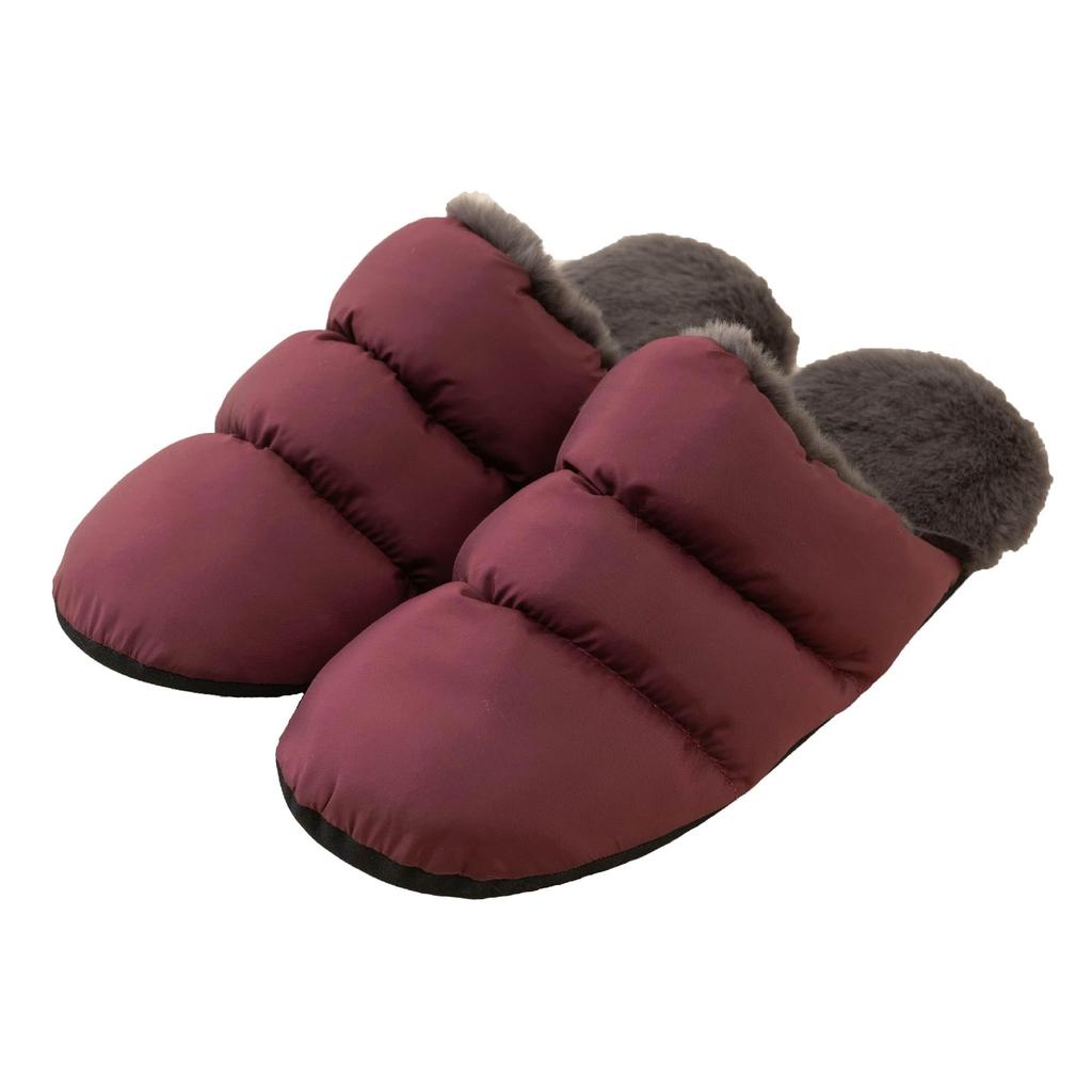 Senko Taffeta Boa Soft Wine 23cm S.D.S. Slippers, Red,
