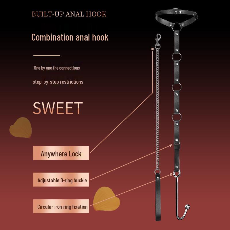 Long Love SM Set: Adult Erotic Bondage Toys with Handcuffs, Gag, and Flirting Restraint Props for Couples.