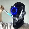 Cyber Punk Commander Cosplay Led Mask,DIY Detachable Punk Mask,Perfect for Halloween,Parties,Masquerade,and Music Festivals