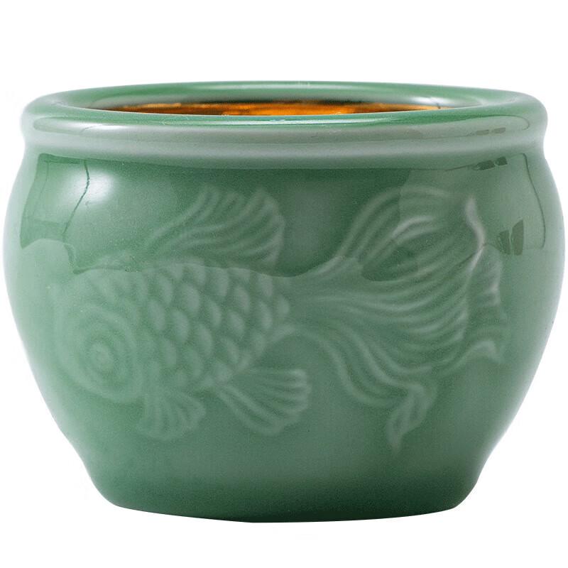 Chaxun Golden Lotus Celadon Tea Cup