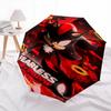 1pc Shadow Sonic's Dark Odyssey Durable Cartoon Folding Umbrella, Portable Compact Umbrella for Men and Women J077