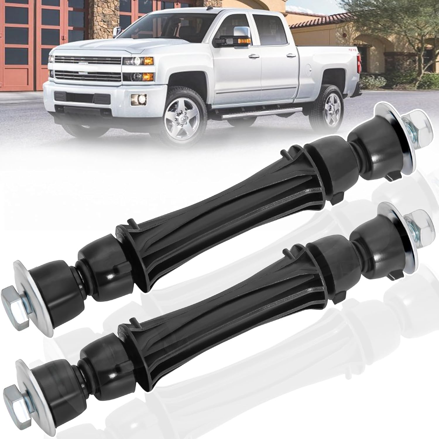 K700432 Front Stabilizer Sway Bar Links For 2007-2016 Chevrolet Chevy Silverado 1500 Tahoe Suburban Avalanche Cadillac Escalade GMC Yukon Sierra, 2