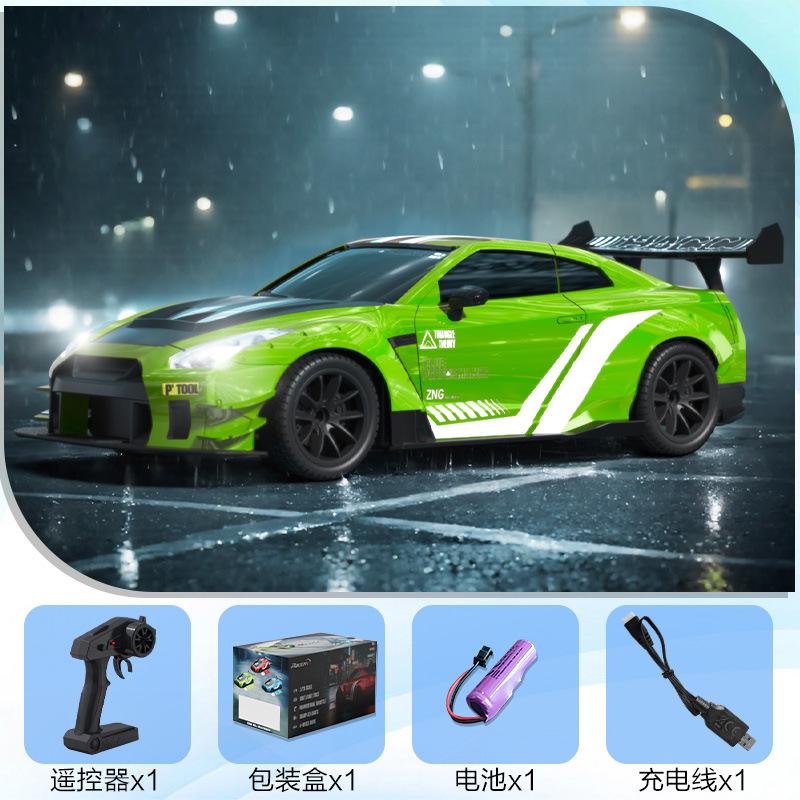 

Полноприводная дрифт-машина с дистанционным управлением, гоночная машина с дистанционным управлением с подсветкой зелёный