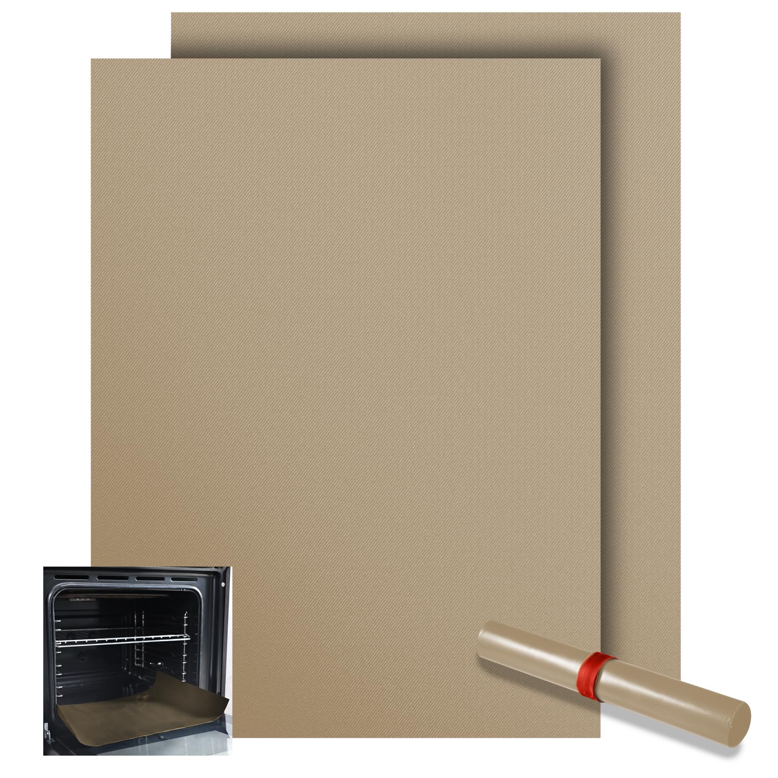 

KitchenRaku Набор для выпечки рыбы и пирогов в духовке, 33 x Свободно с тефлоновым покрытием для духовки и микроволновой печи, 2 листа, бумага, устойчивая, прочная, долговечная,