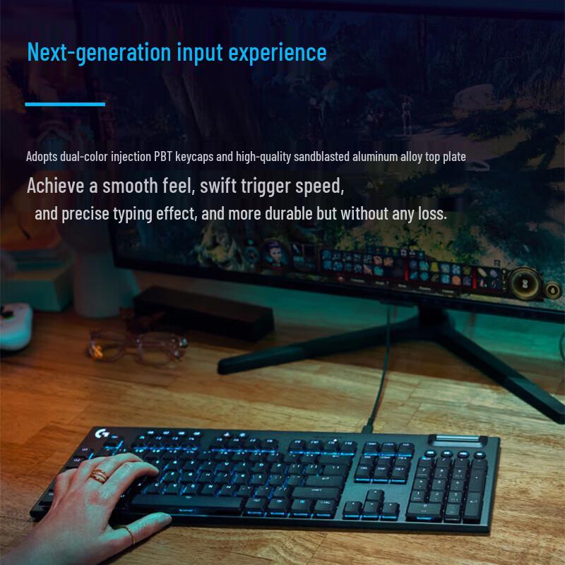 Logitech G915 X Low-Profile Wired RGB Gaming Keyboard