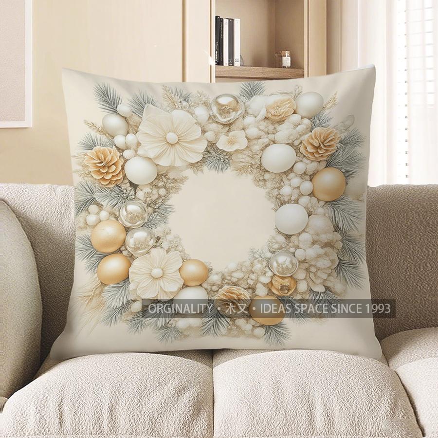 Home Decor Festive Lantern Decorative Digital Print Pillow Pattern Cushion Cover Suitable for Sofa Bedroom Car Pillow Cover