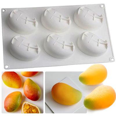 1Pc 3D Mango Shape Silicone Cake Mold Fruit Mousse Mould Chocolate Fondant Dessert Baking Molds Cake Decoration for Home Kitchen