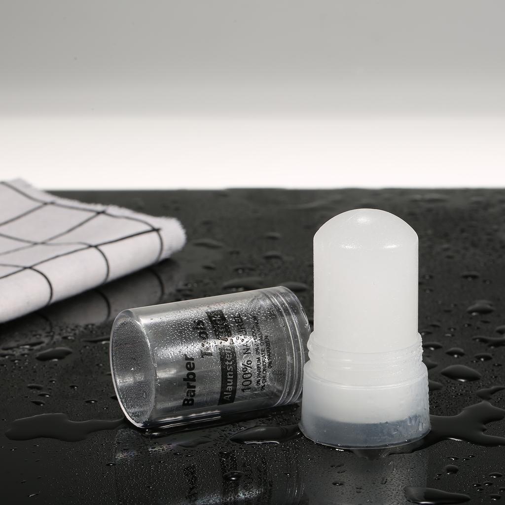  Alum Stone Odourless After Shave  Alternative Soothes Skin Post Shaving Bleeding 100% Pure Alum Stone for Men Women Travel Size 