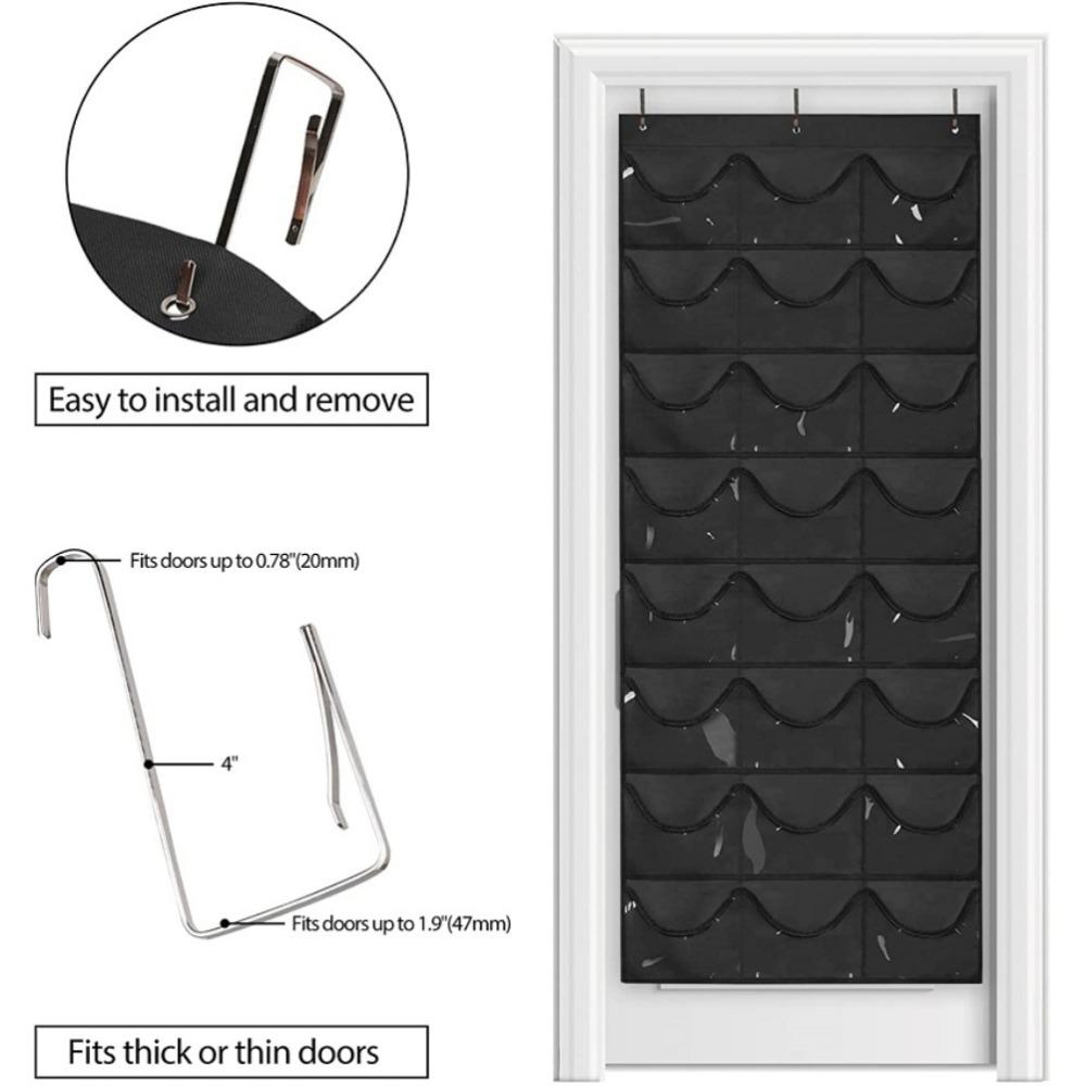 Non-woven Hat Storage Holder Black Hat Display Holder Wall Mount Hat Rack Closet Storage