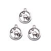 Charms Cat Pendants Heart Alloy Crafts For DIY Jewelry Making Accessories