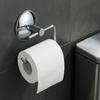 Silver Suction Cup Roll Paper Holder Stainless Steel Towel Rack Hanger Tissue Bar Holder  Bathroom