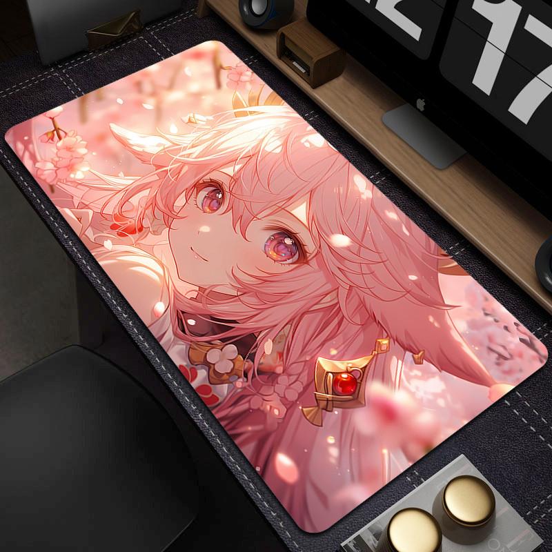 Anime Girls Mouse Pad NonSlip Gaming Mousepad Rubber Computer Keyboard Pads Office Large Table Mat