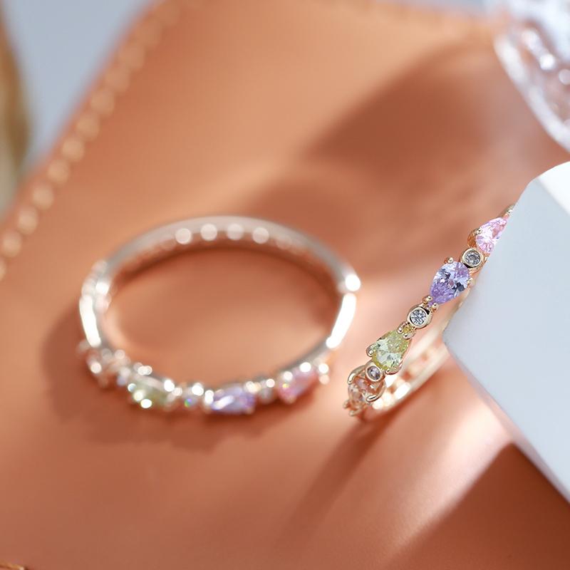 Shiny Natural Zircon Big Hoop Earrings For Women Wedding Jewelry New Design  Rose Gold Color Fine Daily Dangle Earrings