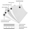 140g Thick Matte Bubble Envelope, White Clothing Packaging, Shockproof Foam Bag