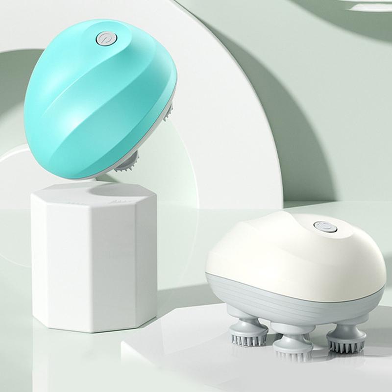 Electric Head Massage Machine Silicone Waterproof Scalp Massager Head Relaxation Unlimited Portable Home Massager