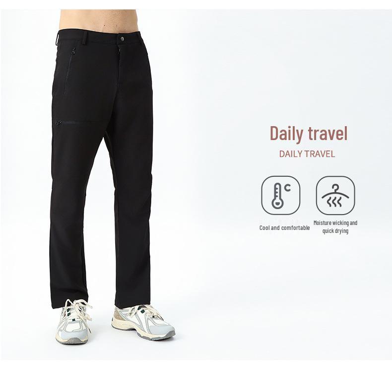 Pánské jarní/letní softshellové větruodolné kalhoty – Outdoorové, rychleschnoucí, antibakteriální, funkční kalhoty pro sport a horolezectví