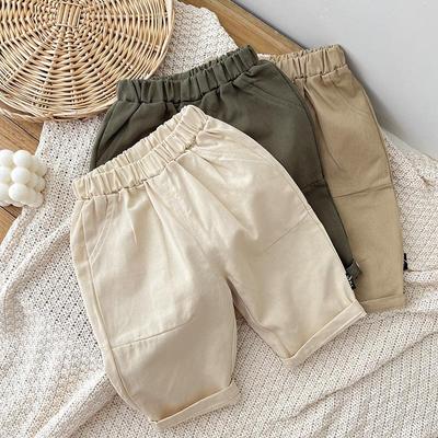 Korean Style Autumn Casual Pants for Infants and Toddlers - Trendy Boys' Long Pants