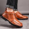 38-48 Echtlederschuhe für Herren Freizeitstiefel Echte Oxfords Business Lederschuhe Große Größe