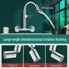 TLXT Dual-Handle Wall-Mounted Brass Faucet