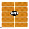50/10pcs Car Bumper Reflective Stickers Reflective Warning Strip Tape Secure Reflector Stickers Decals Safety Warning 3*8CM