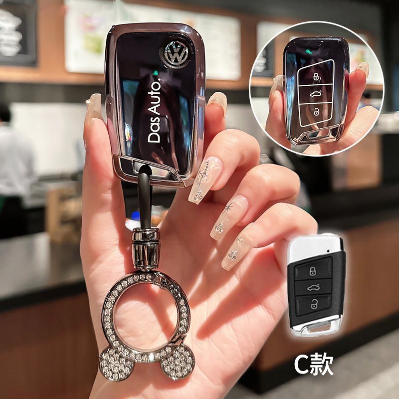 3 Buttons Car Key Case Full Cover For VW Volkswagen Polo Tiguan Passat B5 B7 Golf 4 5 MK6 Jetta Lavida Polo MK4 Bora Bora Touran zh0