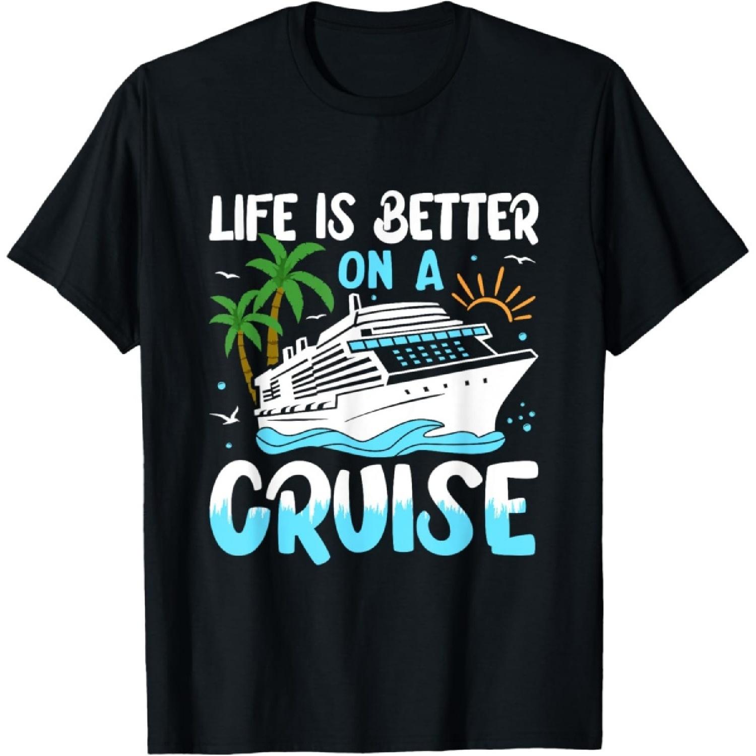 

Life Is Better On A Cruise Group Matching T-Shirt XXXXXL чорний