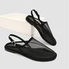 Transparent Mesh Women Sandals Comfortable Flats Walking Shoes Ladies Summer Closed Toe Slingback Sandalias Mujer Casual Loafers
