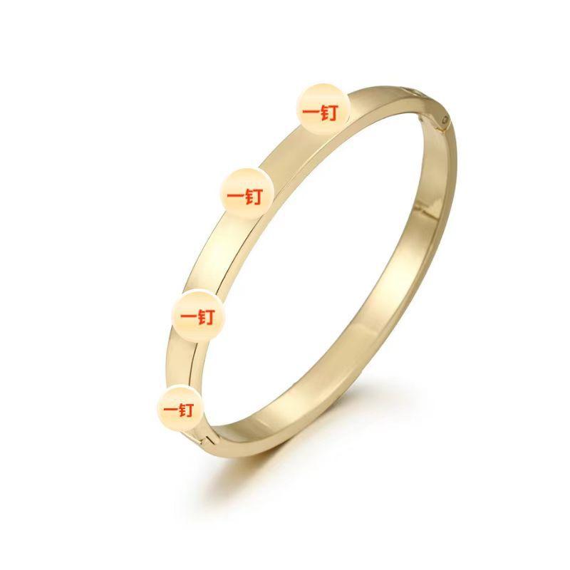 Bracelet Girls Niche Titanium Steel Jewelry Premium Sense Ins Wind Nail Opening Jewelry