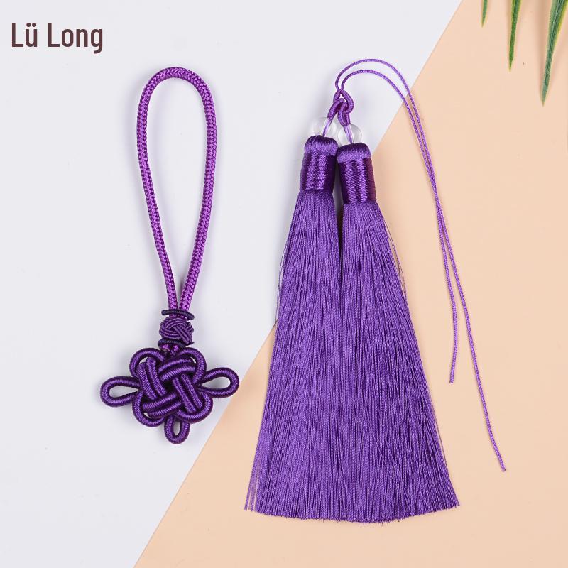 Handwoven Red Chinese Knot Tassel DIY Kit - Small Pendant