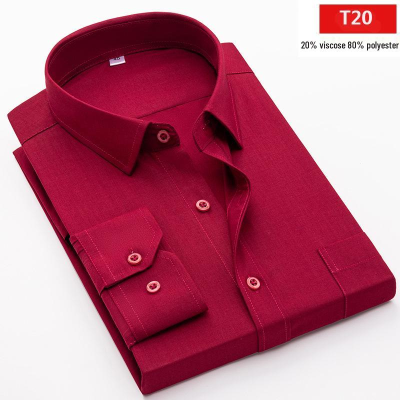 Frühlingslockere gestreifte Langarmhemden für Männer mittleren und höheren Alters