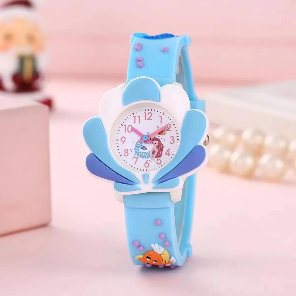 2025 New Sunflower Cloud Printed Silicone Band Children's Watch Girl Cute Cartoon Quartz Watch Kids Watches Boys Girl Watche