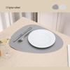 High-End Double-Sided Waterproof PU Leather Placemat - Oil-Proof, Heat-Insulated, Light Luxury Water Drop Design.