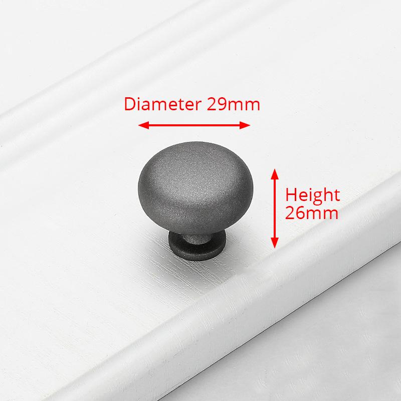 

KAK Starry Gray Cabinet Knobs and Handles Aluminum Alloy Kitchen Cupboard Door Pulls Drawer Knobs Furniture Handle Hardware