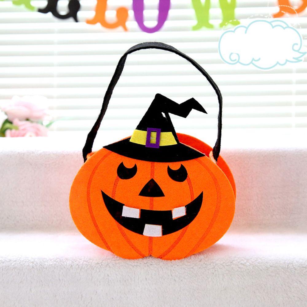 

Ornament Trick Or Treat Halloween Decoration Gift Pouch Tote Bag Non-woven Bag Halloween Candy Bag F