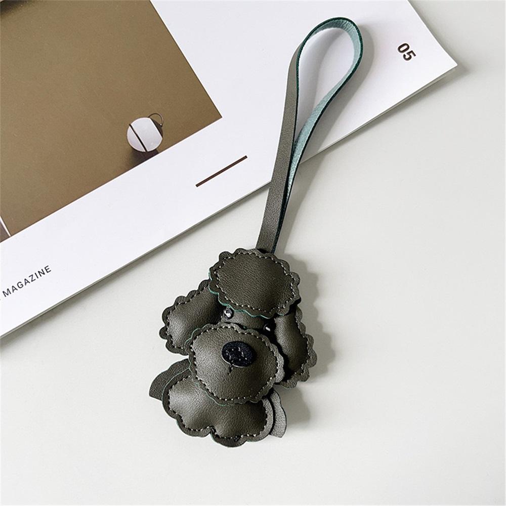 Teddy Dog Pendant Bag Charm Niche Decoration Cute Cartoon Puppy Hanging Accessory Backpack New Car Keychain