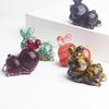Crystal Rabbit Figurine Gift For Home Office Decor With Natural Gemstone Material