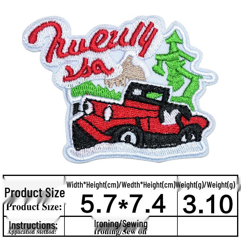 Junle Iron-On Woven Label & Cloth Patch Set