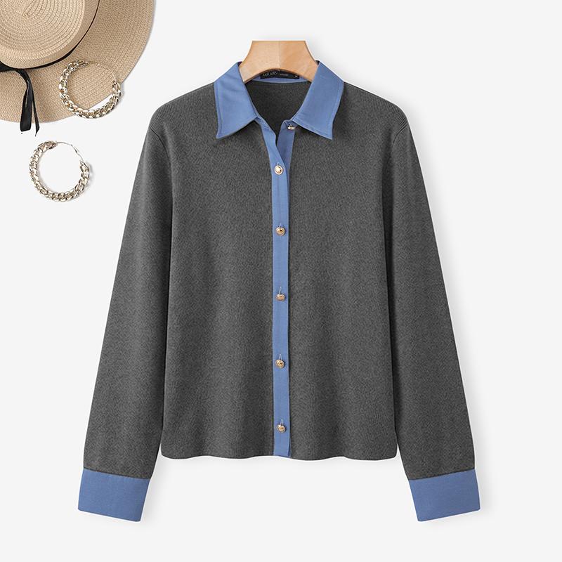 ZANZEA Women Casual Turn Down Collar Loose Long Sleeve Blouse