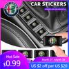 Für Alfa Romeo 10 Stück 3D Epoxid Auto Außen-/Innendekoration Kleine Aufkleber Abziehbild Für Alfa Romeo 159 Giulietta Giulia 147 Mito 156 S