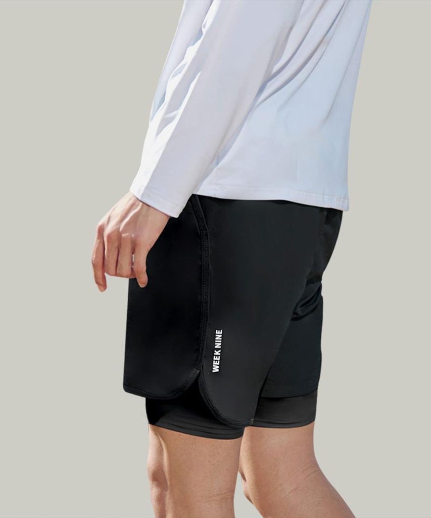 Wikeunain 2-In-1 Men'S Boardshorts Buddy Pants (Gym, Running, Sports, Rash Guard, Athletic Wear)