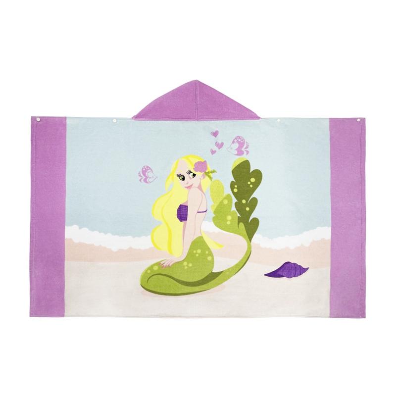 

Детское пляжное полотенце с милым мультяшным принтом, мягкое и удобное впитывающее банное полотенце, халат