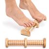Double Row Foot Sole Massager Wooden Roller Type Solid Wood Foot Foot And Leg Massager Acupoint Ball