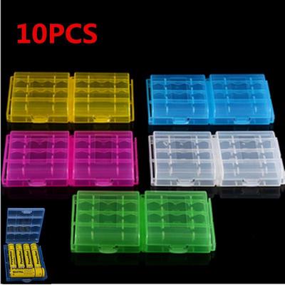 Caja de plástico de batería AA AAA de 10 piezas