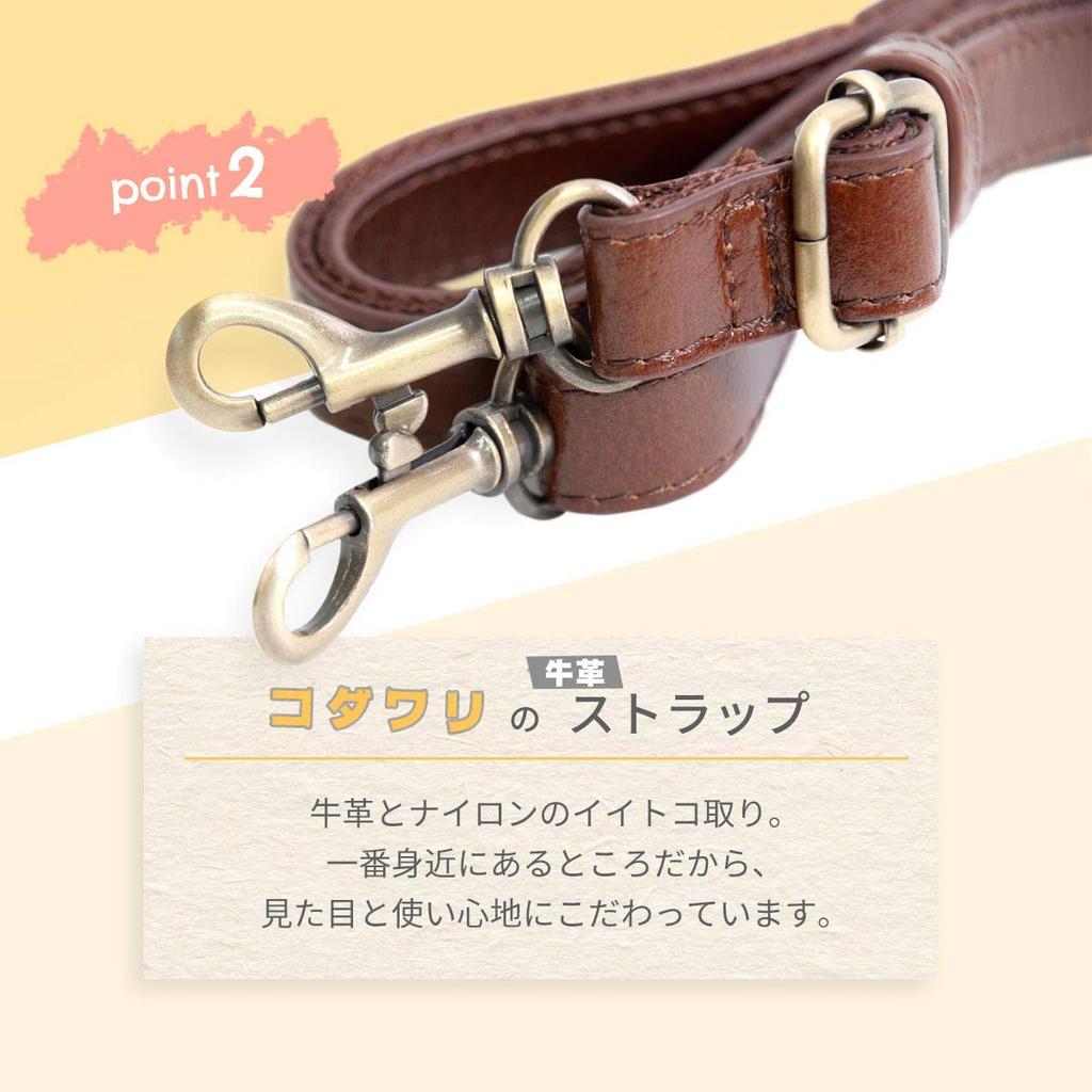 Shoulder Bag for Clasp Genuine Shoulder Crossbody Large Brown [RafiCaro] [RafiCaro] Women, Closure, Strap, Leather, Lightweight, Bag, Mother's Bag,