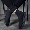 Socks Shoes Men's Elastic Sports Casual Shoes Flying Woven Shoes Mid-top Shoes Trend High-top Knitted Breathable Socks Shoes