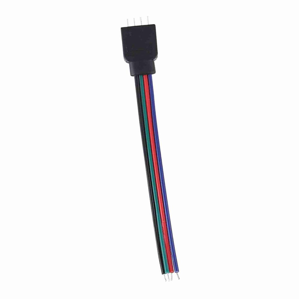20pcs 4 Pin Cable Connector Wires for 5050 3528 3014 RGB LED Strip Lights 10cm Length Male