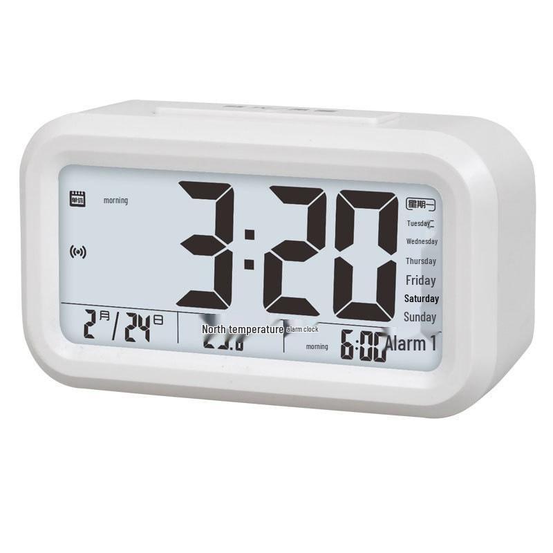 Smart Voice Luminous Alarm Clock - Creative Student Bedroom Bedside, Three Alarms, Hot Selling