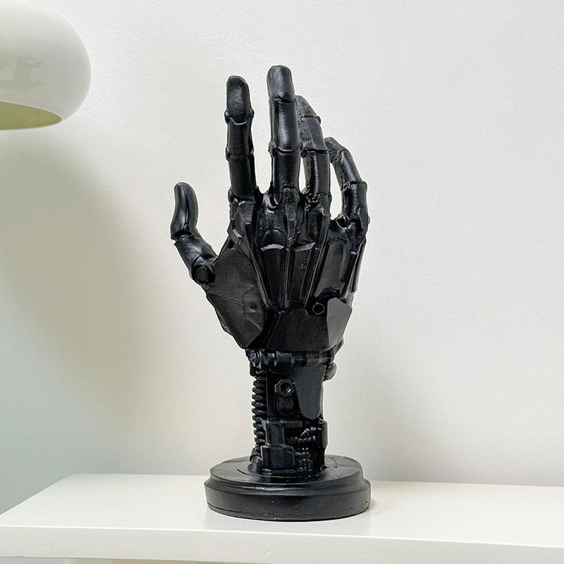 Creative Game Controller Desktop Stand Cyberpunk Mechanical Arm Simulated Robot Hand Sculpture Mechanical Hand Staute Decor