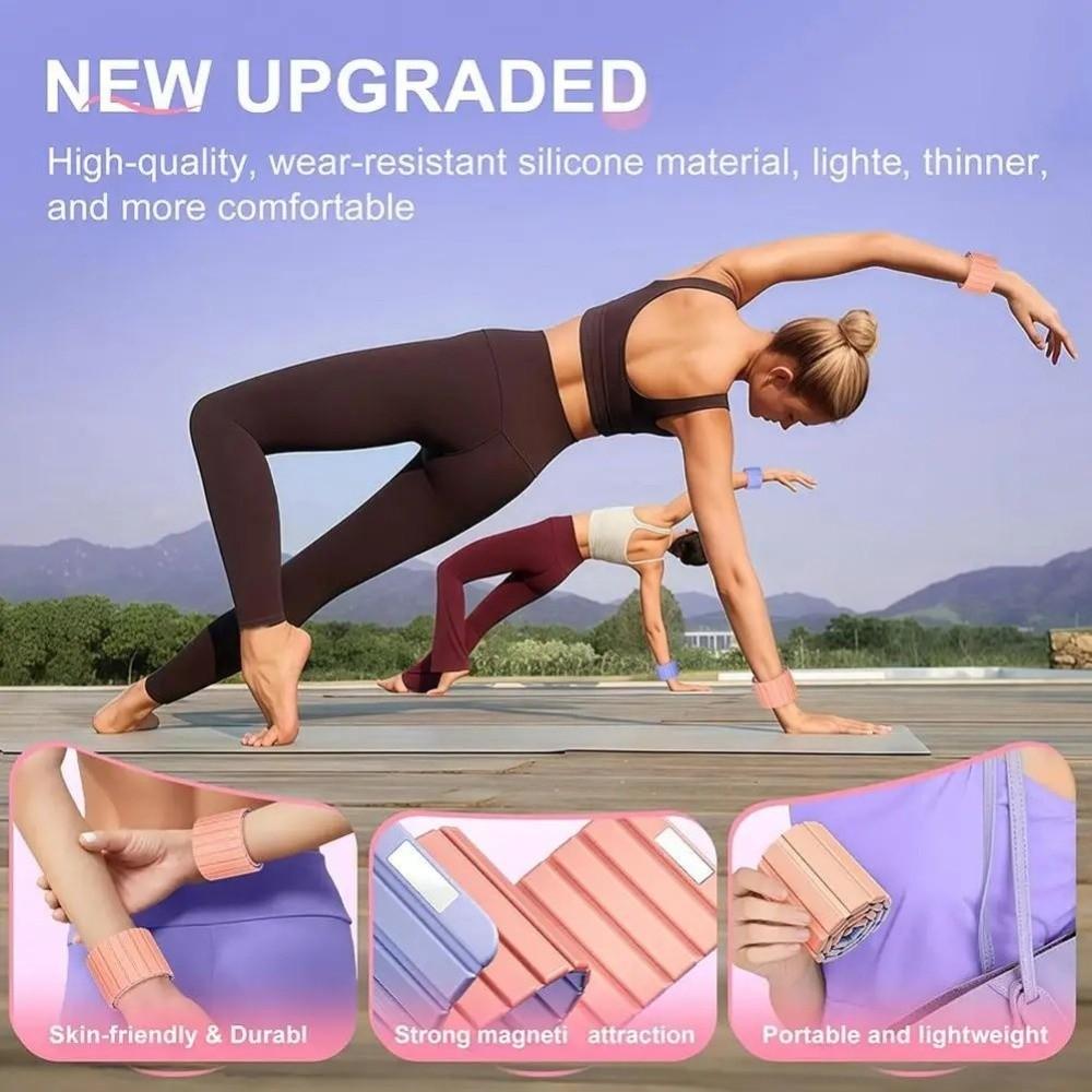 1Pair Wearable Weighted Wrist Strap Adjustable Exercise Weighted Bracelets  Cardio